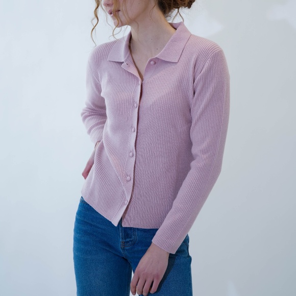 Shirt Collar Cardigan